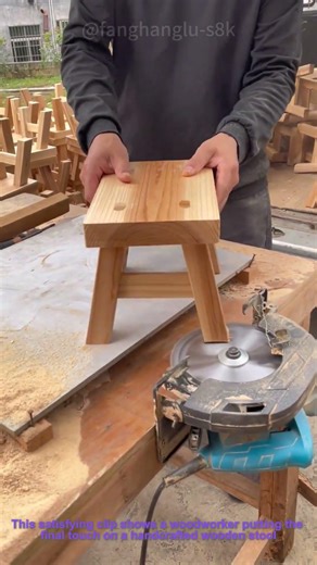 Wooden Stool Leveling | DIY Woodworking Finishing