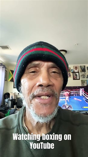 Watching boxing on YouTube