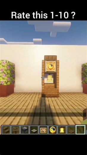 Minecraft Working clock ⏰ #gaming #minecraft #shorts