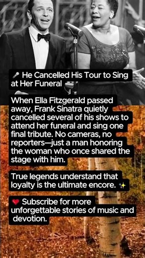 Frank Sinatra’s Final Tribute to Ella Fitzgerald