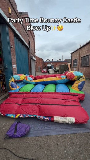 Inflating a Bouncy Castle for Parties