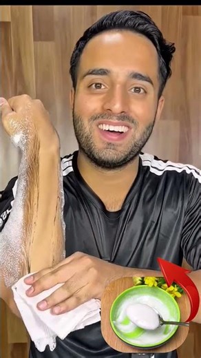 Remove Unwanted Hair At Home ~ Easy Body Hair Removal Pack #hairremoval #ytshorts