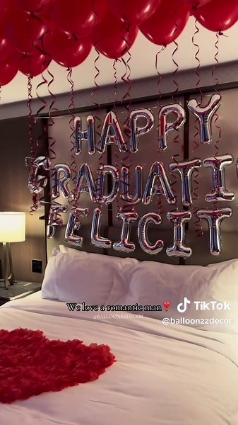 Best Graduation Surprise with Romantic Room Decoration