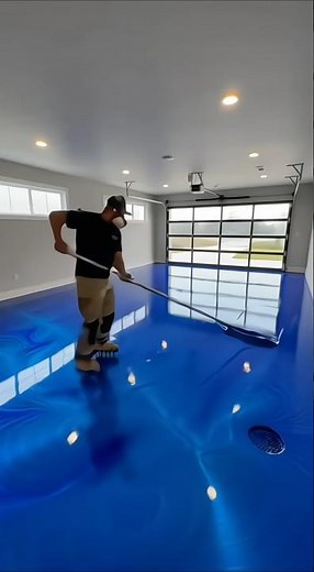 Stunning Ocean Blue Resin Floor Installation - Full Process Timelapse (Mind-Blowing Finish!)