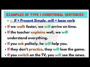 Master English Grammar with These 30 Conditional Sentences Type 1 Examples