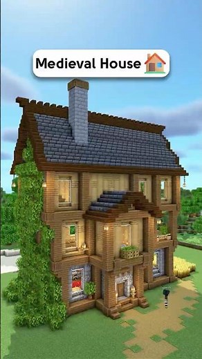 Minecraft Medieval House 🏠 (Part 2 Interior Design) For Build and No Music