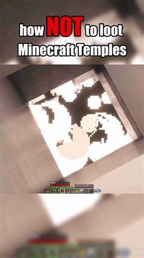 how NOT to loot Minecraft Temples