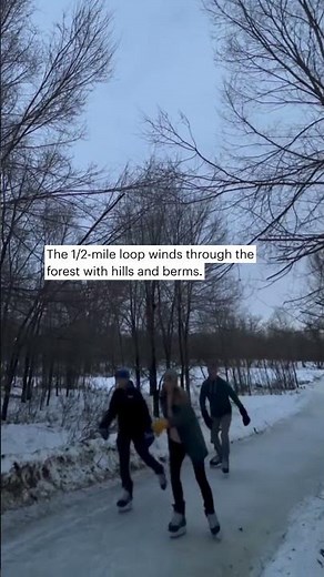 There's a new forest ice skating trail in northern Minnesota