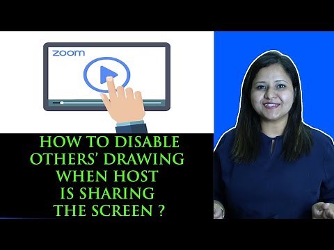 How to disable others' drawing during zoom meeting