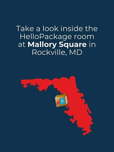 📦 Take a look inside the HelloPackage room at Mallory Square in Rockville, MD! ✅ 24/7 pickup access ✅ PIN-controlled entry ✅ Built-in tracking for every delivery ✅ A seamless experience for residents and staff alike Smart, efficient, and stress-free—just how package management should be.