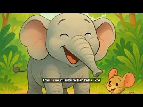 🎬 हाथी 🐘 और चूहा 🐭 की कहानी | Powerful Moral Story for Kids (Hindi + English)🌱 | Short Moral Story ✨