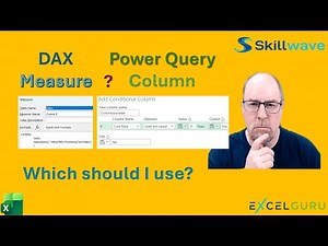 DAX Measure vs Power Query Column