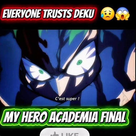 EVERYONE TRUSTS DEKU | MY HERO ACADEMIA FINAL | #anime #mhaedit #animeedit #edit #amv