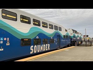 Sound Transit Sounder S Line Train From King Street Station To Auburn Station, 1X Window View