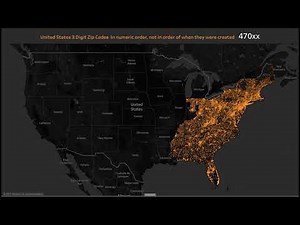 United States Zip Codes | Animated Map