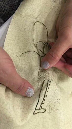 Embroidery - how to turn a corner with Kathy Schmitz