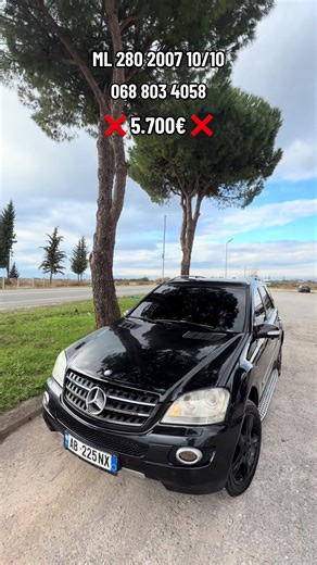 â–ªï¸ SHITET Mercedes Benzâ—ï¸5.700â‚¬â—ï¸ â–ªï¸Modeli ML â–ªï¸ Viti 2007 â–ªï¸ Motorri 280 (pa taks luksi) â–ªï¸ Karburanti Nafte â–ªï¸ Transmetuesi Automatic 7G â–ªï¸ Kilometrat 249.000 origjinale me drejt verifikimi â–ªï¸ Opsione - Makina eshte ne gendje perfekte - Tapiceri shum e paster lekur ngjyre portokalle Bussines Edittion - Sendilje me ngrohje - Timon me komanda - Timon me f1/f2 /- - Air matic me 4 pozicione ne gjendje perfekte 100/100 - Sendilje me levizje elektrike fryrje
