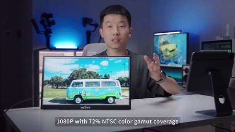 InnoView Portable Monitor 18.5 inch 100HZ 120% sRGB, 1080P FHD IPS Large Portable Monitors for Laptop USB C HDMI HDR Travel Monitor with Kickstand Mac PC Xbox PS4/5 Switch