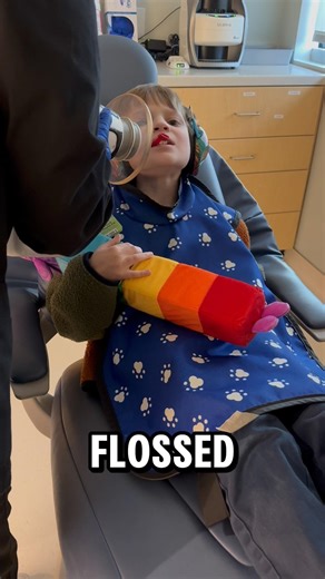 Sawyer had a dentist appointment today! 🦷
