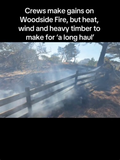 The wildfire burning along a scenic stretch of the Sonoma Coast was in greater hand Friday, but it continued to generate huge amounts of smoke over the North Bay, while a stretch of popular Highway 1 remained closed, forcing nearby residents and guests to stay away and upending weekend plans as a heat wave sets in. See the link in our bio to read more. Video by @kent_photos #woodsidefire #sonomacoast #sonomacounty