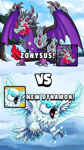New Dynamon Owlflake vs Zonysus 😈 Battle In Dynamons World||#newdynamon#dynamonsworld#dynamon#shorts