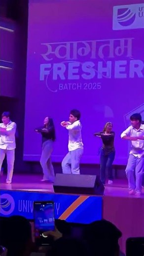 Freshers 2025 at UU Dehradun—Campus vibes high, squad ka level next! Deeksharambh hogaya, ab party
