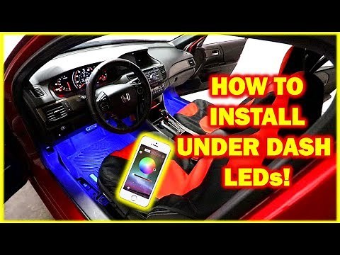 HOW TO Install Multi-Coloured LEDs Under Dash and Passenger Seating