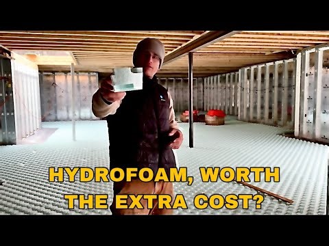 Finishing up the Subfloor and Prepping Nudura HYDROFOAM Board for Radiant Heat in the Basement