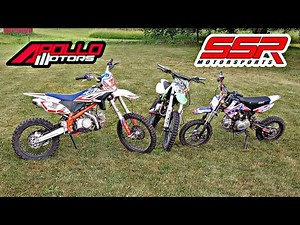 RACING/RIDING SSR 125, Apollo RFZ 125, & Z20 MAX (BATTLE OF CHINESE PIT BIKES)