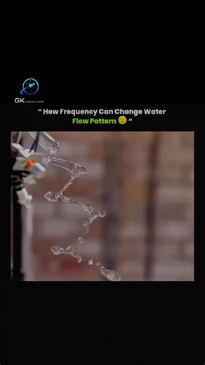 How frequency can change water flow pattern #shorts #water #flow #frequency #change