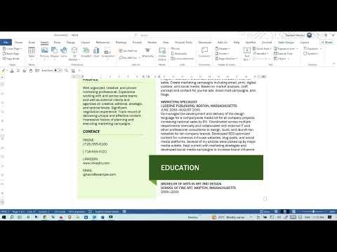 How to add logo in Resume in Word