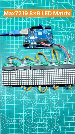 LED Matrix // Arduino Project For Text Scrolling #viral #arduino #diy #reels #trending