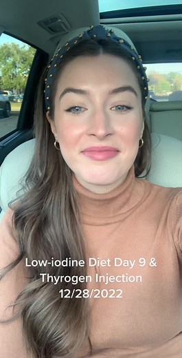 Día 9 de la dieta baja en yodo y segunda inyección de thyrogen