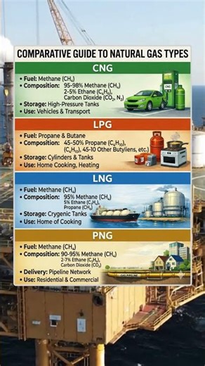 “CNG vs LPG vs LNG vs PNG 😳 फर्क समझ लो!”