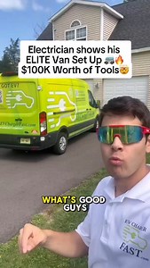 The BEST Work Van Setup an Electrician can get🤯 🚐 Do ya’ll agree? #electrician #bluecollar #electricalcontractor #contractor #electric #union #hendythesparky #trending | Chris Henderson