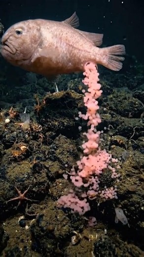How BlobFish Lays Eggs In Deep Dark Ocean #blobfish #fyp #shorts