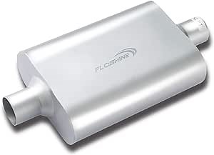 Universal Mufflers Dual Chamber 2.25" inlet (ID) 2.25" outlet (ID) overall 17" Performance Automotive Muffler Exhaust FH42440