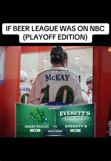 If beer league was on NBC (playoff edition) #hockey #hockeytiktoks #beerleague #mensleague #hockeylife