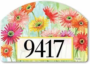 Yard DeSigns Studio M Gerbera Daisies Decorative Yard Sign Magnet, Made in USA, Superior Weather Durability, 14 x 10 Inches
