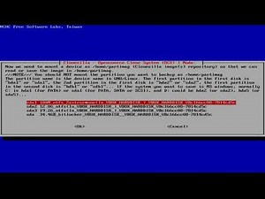 Clonezilla - Tworzenie bootowalnego USB i obrazu partycji.