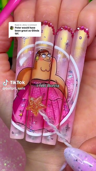 Replying to @.olivia.. Petah how are you doing that?? 😱 #nailartist #wicked #petergriffin