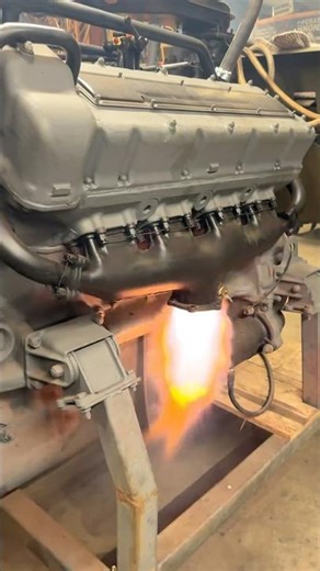 Sherman tank engine first start 🔥#ww2