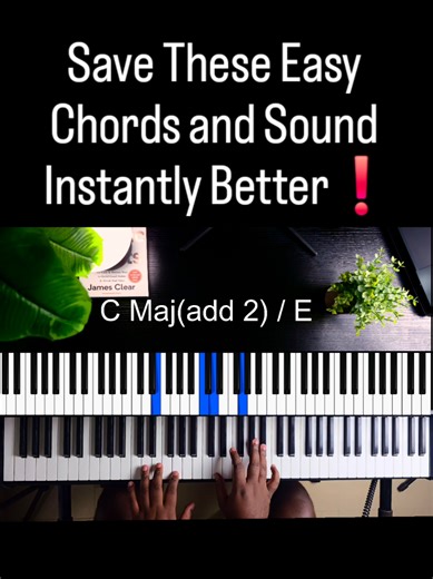 Try these EASY chords and thank me later. If you’re ready to follow a clear blueprint to level up your sound fast this year… 👉🏽 Tap the link in my bio and start building your sound with intention 🔥🎶 #pianolessons #pianotutorial #pianolesson #pianotutorials