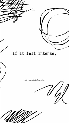 If the date felt intense, it must mean something… or not?