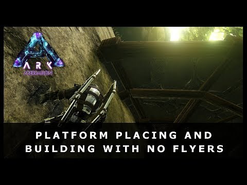 Tutorial - Cliff platform placing and building with no flyers (ARK)