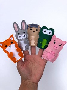 Finger Puppets Felt Toys, Farm Creatures Felt Animals Toys, Montessori Sensory Toys, Theater Story Telling Game, Toddler Quiet Game - Etsy Canada