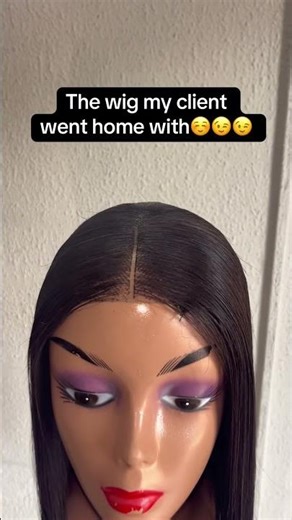 Watch this amazing transformation of this tangled bone straight wig done by brand! #hairstyle #wigs