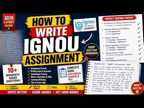 How to write IGNOU Assignment Complete Guide | IGNOU Assignment Writing Tutorial | Beginners Guide
