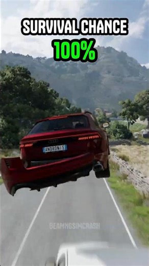 Audi | Survival chance on Beam NG Drive #beamngcrashes
