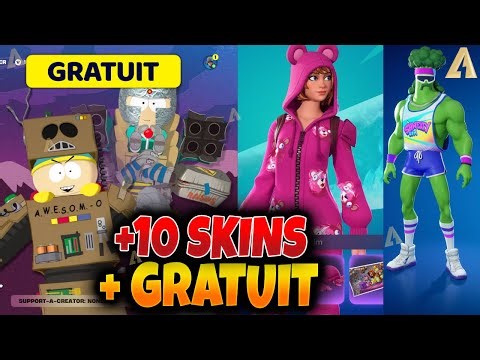10 New Skins + South Park + FREE Fortnite